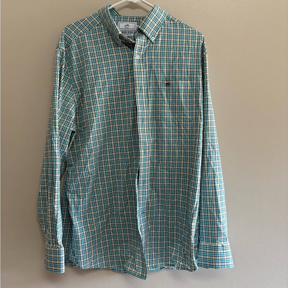 Southern Tide Multicolor Plaid Button Down Shirt